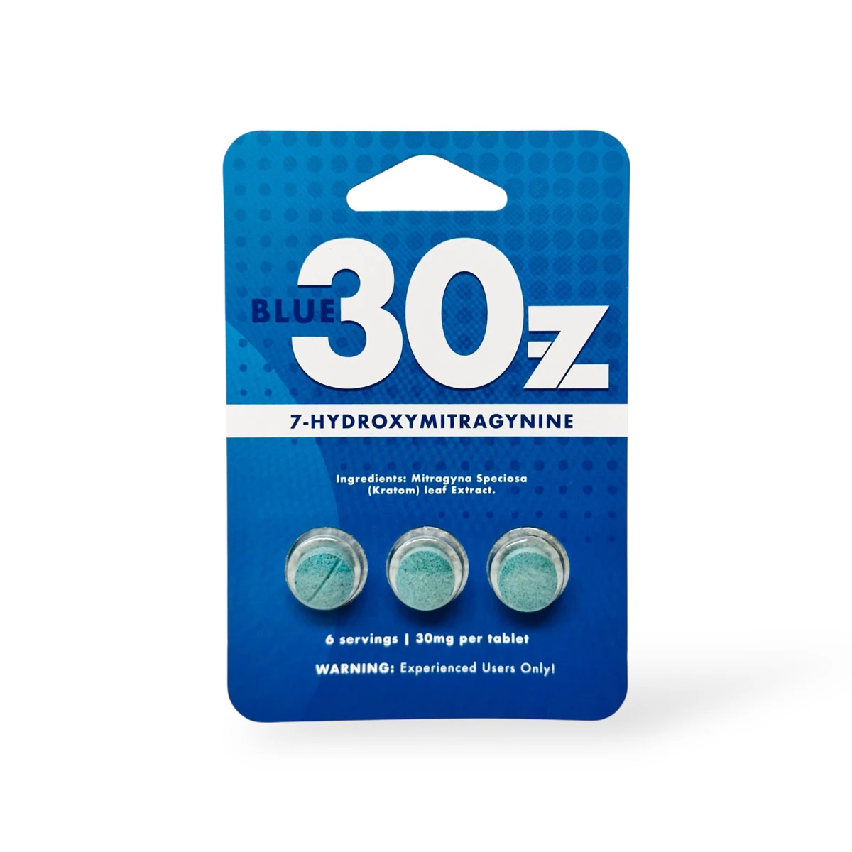 Blue 30-z 7-Hydroxymitragynine Chewable Tablets 30mg Per Tablet